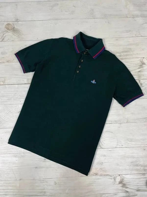 Vivienne Westwood Polo Shirt Logo Orb Men Size 2XL Green - Image 1 of 4
