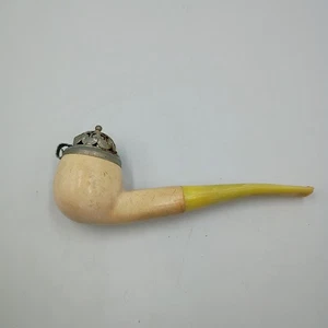 Pipa de tabaco vintage - espuma de mar genuina Inglaterra con tapa - Estate 5,5" - Imagen 1 de 11