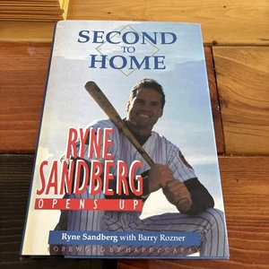 Pre Owned Vintage Second To Home Ryne Sandberg Opens Up Hardcover Book 1995 - Imagen 1 de 14