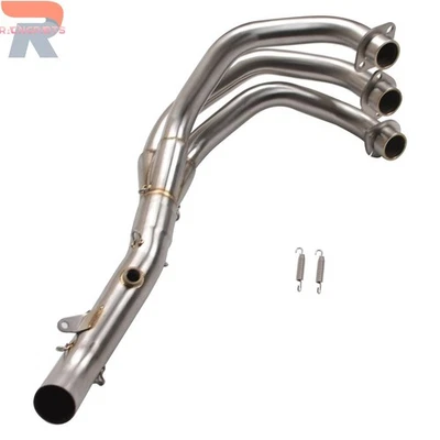 Stainless Steel Exhaust Front Link Pipe 51mm for Yamaha MT-09/FZ-09/XSR900 15-20 - Image 1 of 4