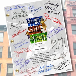 West Side Story signed Autogramm Film Skript Nachdrucke West Side Story 1961 - Bild 1 von 11