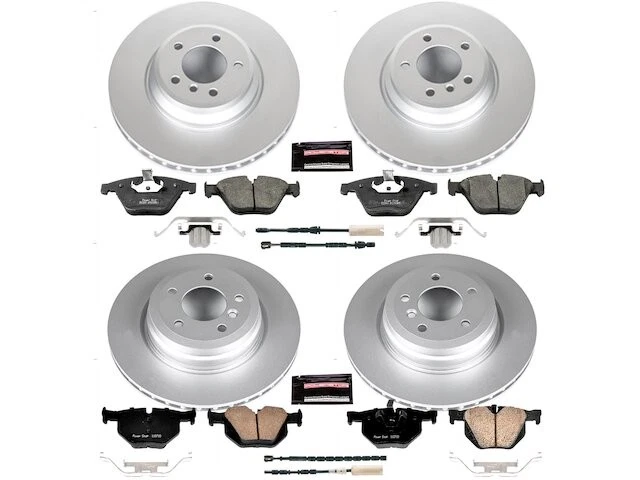 Kit de pastilha de freio dianteiro e traseiro e rotor para 2011-2013 BMW 335is 2012 JB765NN - Imagem 1 de 1