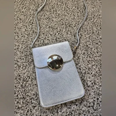 Cartera Bandolera Plateada y Dorada Marca Boutique Nueva Sin Etiquetas Mujer Bolso de Vacaciones Perfecto Foto 1 de 4