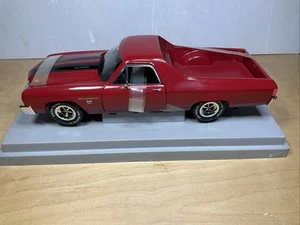 Chevy El Camino 1970 escala 1:18 diecast modelo de coche Ertl American Muscle Red - Imagen 1 de 12