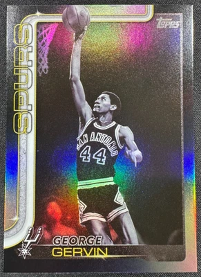 2025-26 Topps Flagship Black Friday #265 George Gervin Blackout - Spurs Foto 1 de 2