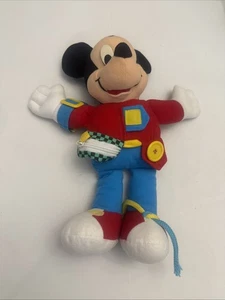 Juguete de peluche Mickey Mouse aprende a vestir Mattel 14" - Imagen 1 de 8