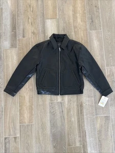 Levi's Women's Faux Leather Lightweight Bomber Jacket Size S Black - Picture 1 of 7