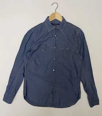 Camisa vaquera Diesel para hombre Western talla S azul perla botón a presión Foto 1 de 4