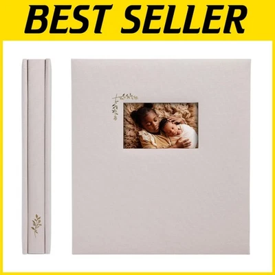 Stylish Linen Wedding Album - 500 Photos - Large Capacity - Image 1 of 4