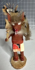 Navajo KATSINA Indianer Indianer Kachina Puppe WOLF 5"H signiert - Bild 1 von 7