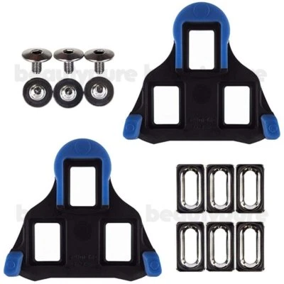 禧玛诺 SM-SH12 锁定自行车公路夹板固定 2° 蓝色 全新带盒 正品 — 第 1/2 张图片