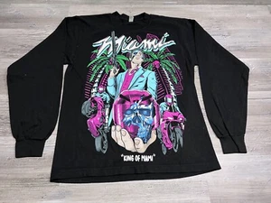 T-shirt Ghost Racing Tony Montana King of Miami grafica neon Street Race taglia S - Foto 1 di 7