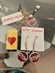 Betsey Johnson Bushaltestelle Halskette Set - Bild 1 von 5
