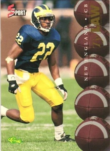 1995 Classic Five Sport #65 Ty Law New England Patriots - Picture 1 of 2