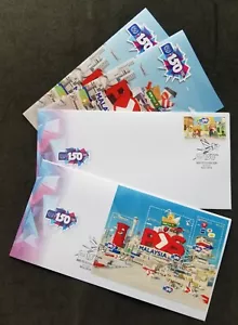 Malaysia 150 Years Of UPU 2024 Postman Bicycle Motorcycle Postbox Food Mail (FDC - Picture 1 of 7