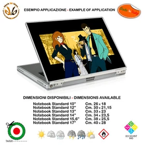 Lupen III cartoon adesivo notebook tablet sticker comics print pvc 1 pz. - Bild 1 von 2