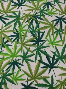 1/2 Herb leaves fabric - Alexander Henry Bthy Half Yard - Picture 1 of 3