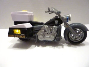 Tonka Hasbro Funrise Police Motorcycle Sounds Lights Black Bike Toy 2014 - Picture 1 of 7