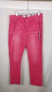 Soft Surroundings Pink Corduroy Cord Pants 14 Faded Whiskers Barbiecore DEFECT - Picture 1 of 8
