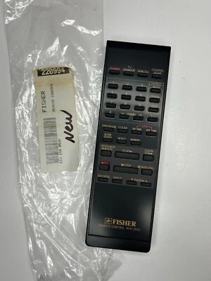 Fisher RVR-2502 TV VCR Remote Control, OEM NOS for FVH8200, FVH2502 + - Image 1 of 2