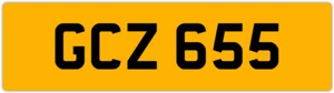 GCZ 655 G 3x3 PLACA DE NÚMERO PRIVADA SIN FECHA GAZ GAV GEO GUS GUY GRACIA GEMA GED GS - Imagen 1 de 1