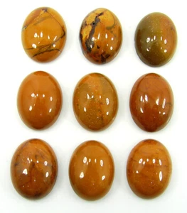 139.55 Ct Natural Mookaite Jasper 20x15 mm Gemstone Cabochon 9 Pcs Lot - 62198 - Picture 1 of 5