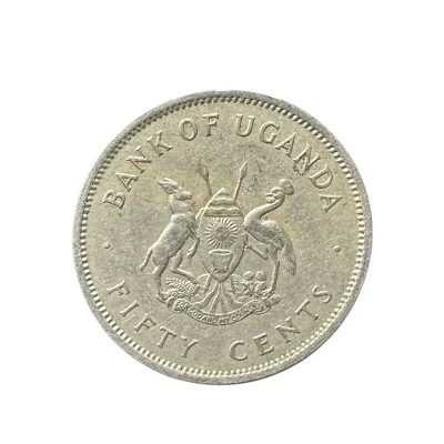 Uganda 50 Cents 1966 Coin VF - Image 1 of 2