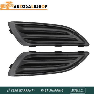 Fit For 2014-2019 Ford Fiesta Left+Right Side Front Bumper Fog Light Cover - Image 1 of 4