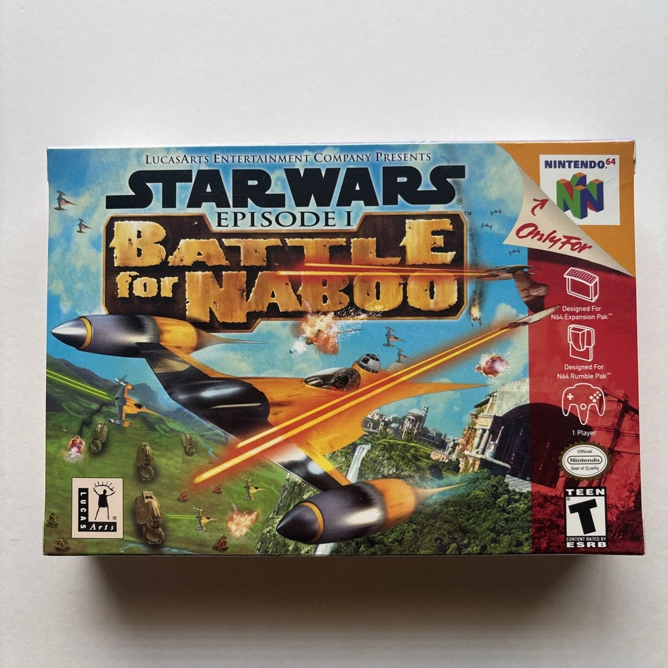 Star Wars Episodio I: Batalla por Naboo Nintendo 64 N64 Sellado Nuevo WATA CGC VGA Foto 1 de 4