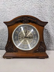 Reloj Ritmo Musical Abrigo Estuche Madera Cara Redonda - Imagen 1 de 3