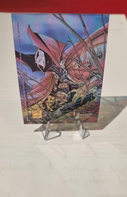 1995 Topps Image Universe Clear Chrome SPAWN #C-4 Insert Card - Image 1 of 3