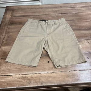 Volcom Vmonty Shorts Mens 31 Khaki Stretch Skateboard 10" Inseam - Picture 1 of 8