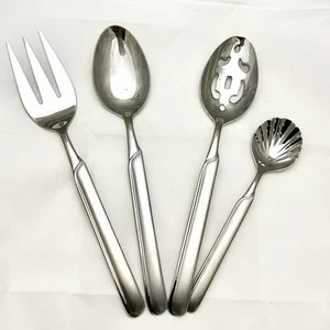 J. A. Henkels Synergy Serving Set Pierced Fork Slotted Spoon 18/10 Stainless - Picture 1 of 4