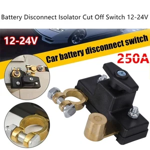 Universal Car Battery Disconnect Isolator Cut Off Switch 12-24V Battery Terminal - Picture 1 of 11