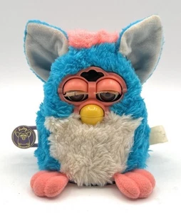 tiger furby babies 70-940 1999 NIB Flowerbud Blue Pink White / No Sound / READ!! - Imagen 1 de 6
