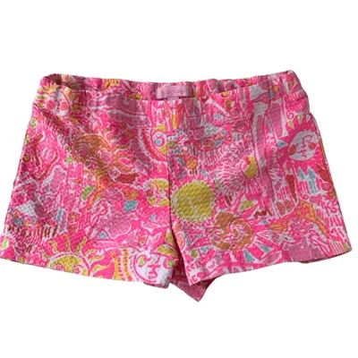 Регулируемые розовые шорты Lilly Pulitzer для девочек 12 More Kinis in the Keys без застежек - Изображение 1 из 4