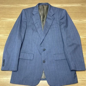 Christian Dior Blazer Mens 42R Formal Sport Coat Two-Button Suit Jacket Blue - Picture 1 of 23