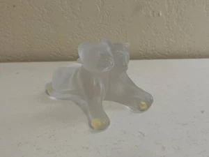 Lalique France signierte Kristall Twambe Löwe Jungen Figur / Skulptur - Bild 1 von 9
