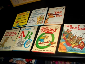 Lot of 7 Vintage Dr. Seuss Books & Berenstains Bears-1963~1980-Early Editions - Imagen 1 de 8