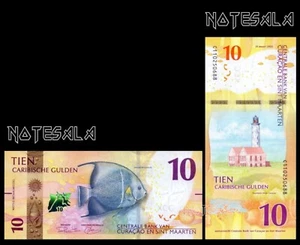 CURAÇAO & SINT MAARTEN CURACAO 10 GULDEN 2025 Pick-1 Gray Anglefish UNC - Bild 1 von 1
