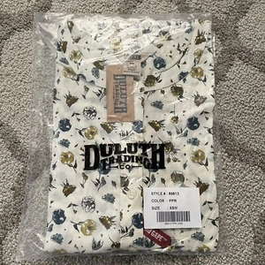 DULUTH TRADING NWT Wrinklefighter Floral Print Tunic Blouse Long Sleeve XS - Bild 1 von 5