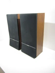 Vintage Fisher Wood Veneer Speakers MS-710 Pair - Tested - Picture 1 of 11