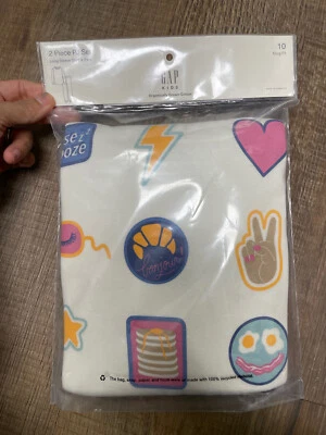 Juego de 2 pijamas GAP niños niñas azul flamenco manga larga talla 10. NUEVO Foto 1 de 3