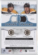 2012 Artifacts Tundra Tandems Dual Jerseys Blue Patrice Bergeron Nathan Horton