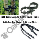 50cm Tree Ties Heavy Duty Super Soft Rubber Plant Support Straps Adjustable