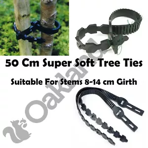 50cm Tree Ties Heavy Duty Super Soft Rubber Plant Support Straps Adjustable - Picture 1 of 4