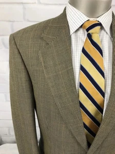 Abrigo Blazer Deportivo JACK VICTOR Montreal Para Hombres Pata de Gallo 2Btn Lana Virgen Talla 40 R - Imagen 1 de 12