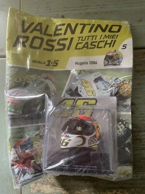 Tutti I Miei Caschi VALENTINO ROSSI Helmet Mugello 2006 1:43 SPARK DIFETTO Ala - Immagine 1 di 4