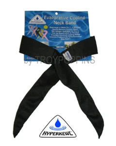1-HYPERKEWL 6519 - CORREA/CORBATA DE CUELLO EVAPORATIVA DE ENFRIAMIENTO NEGRO TRABAJO SEGURIDAD SOLAR CALIENTE - Imagen 1 de 6