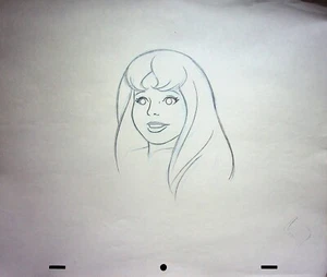 Butch Cassidy and The Sundance Kids 1979 Hand Drawn Animation Early Model Cel - Picture 1 of 2